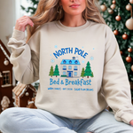 North Pole Bed & Breakfast Christmas Sweater - Cozy Holiday Sweatshirt
