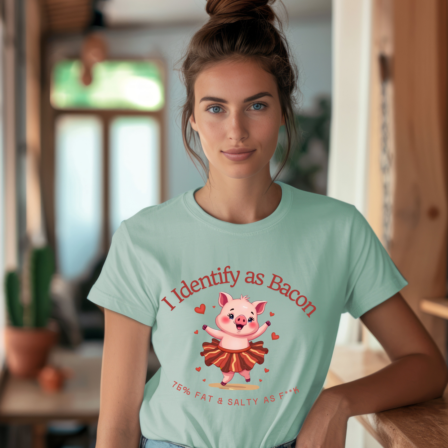 Funny Piggie Graphic T-Shirt