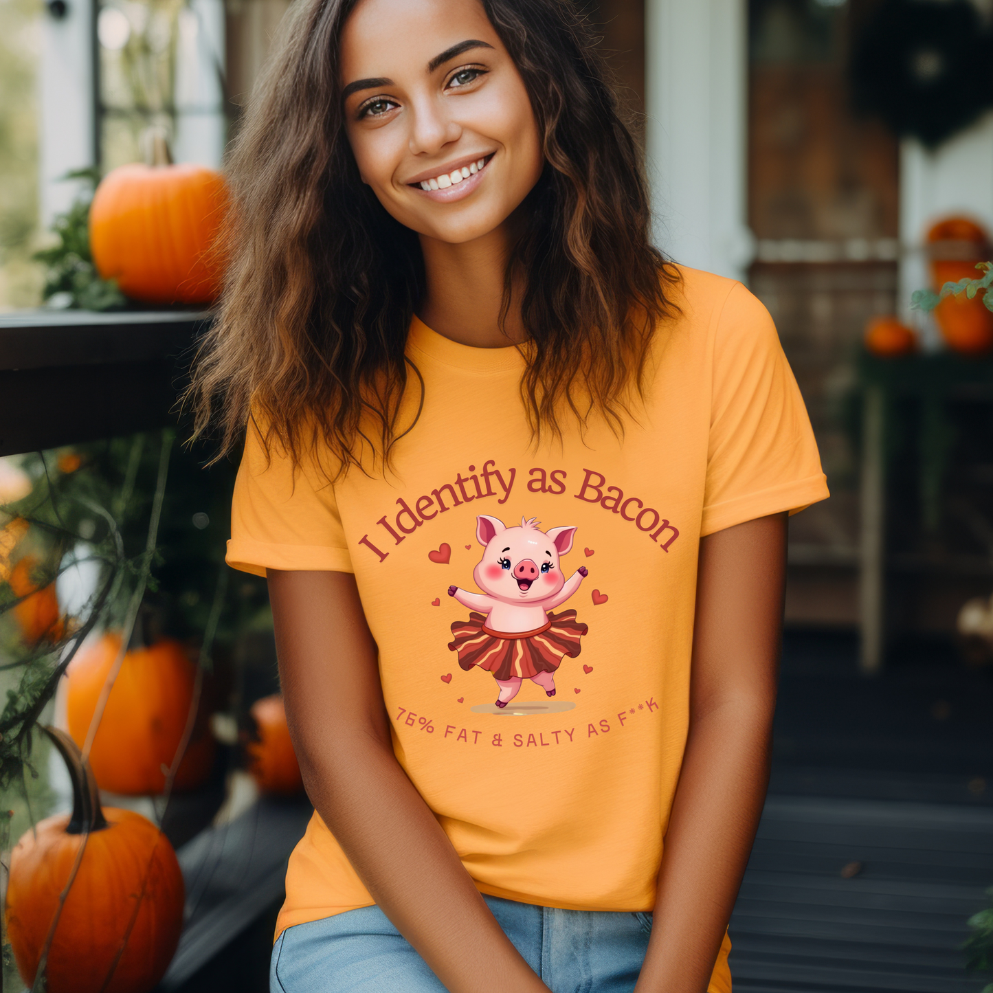 Funny Piggie Graphic T-Shirt