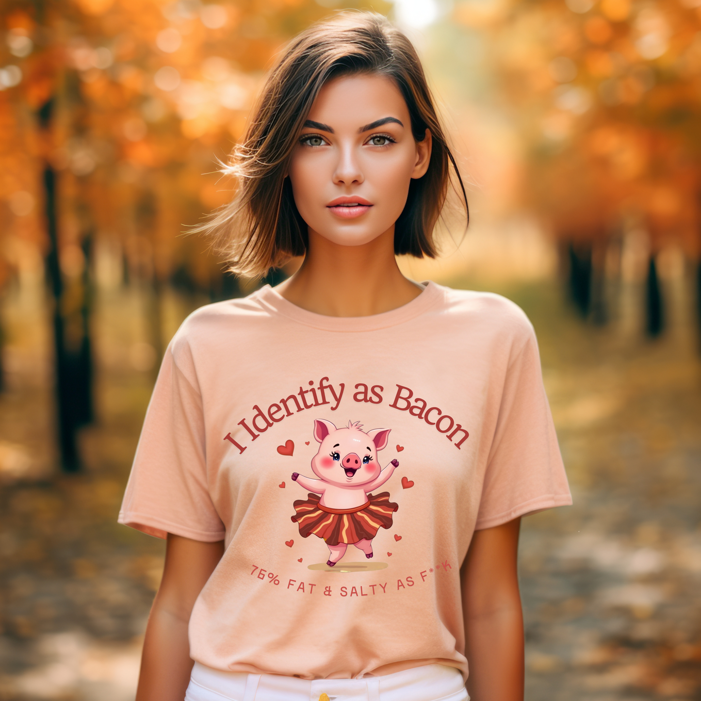 Funny Piggie Graphic T-Shirt