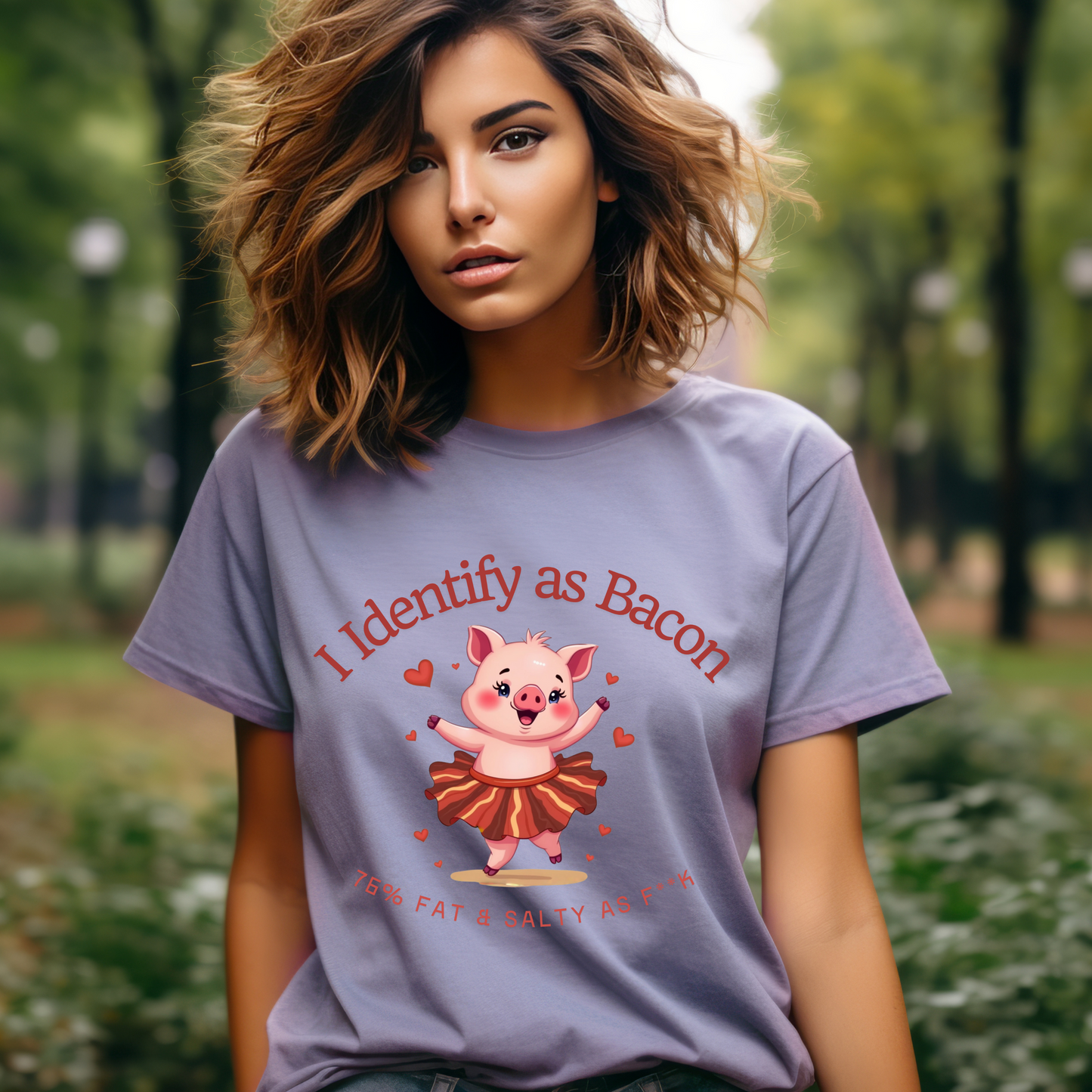 Funny Piggie Graphic T-Shirt