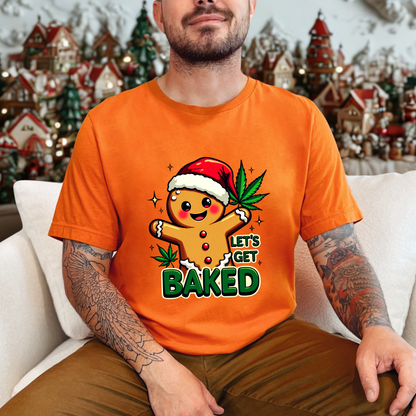 Let's Get Baked Holiday Gingerbread Man Tee