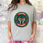 Experienced Ball Handler Funny Christmas T-Shirt: Gothic Christmas Humor Tee