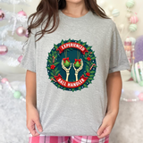 Experienced Ball Handler Funny Christmas T-Shirt: Gothic Christmas Humor Tee
