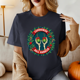 Experienced Ball Handler Funny Christmas T-Shirt: Gothic Christmas Humor Tee