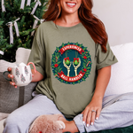 Experienced Ball Handler Funny Christmas T-Shirt: Gothic Christmas Humor Tee