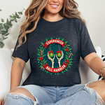 Experienced Ball Handler Funny Christmas T-Shirt: Gothic Christmas Humor Tee
