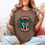 Experienced Ball Handler Funny Christmas T-Shirt: Gothic Christmas Humor Tee
