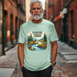 Funny Nature-Inspired Graphic Tee - Sarcastic "Only Bank I Trust is the Riverbank" T-Shirt