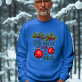 Funny Christmas Sweater, "OMG Becky Look at Her Bulbs" Sarcastic Christmas Sweatshirt