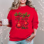 Funny Christmas Sweater, "OMG Becky Look at Her Bulbs" Sarcastic Christmas Sweatshirt