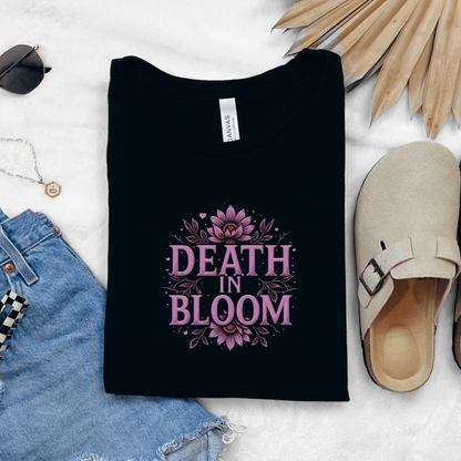Death in Bloom Boho Floral T-Shirt