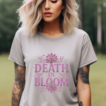 Death in Bloom Boho Floral T-Shirt