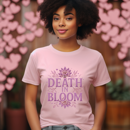 Death in Bloom Boho Floral T-Shirt