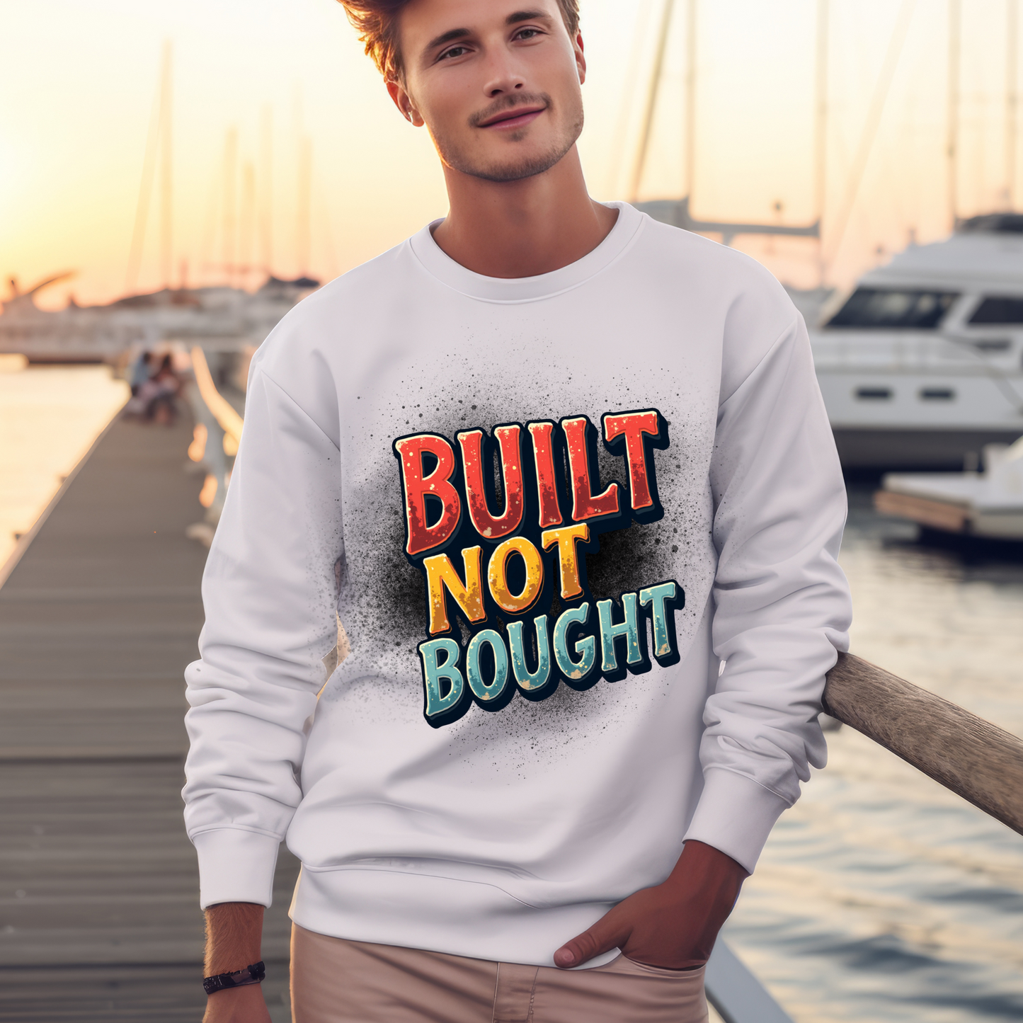 Built Not Bought Crewneck Sweatshirt
