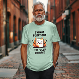 Funny Charred Marshmallow T-Shirt – Sarcastic Burnt Out Tee