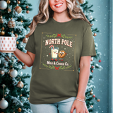 North Pole Milk & Cookie Co. Christmas T-Shirt - Festive Whimsical Tee