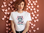 Smitten Kitten Tee - Cute Coquette Vibe T-Shirt