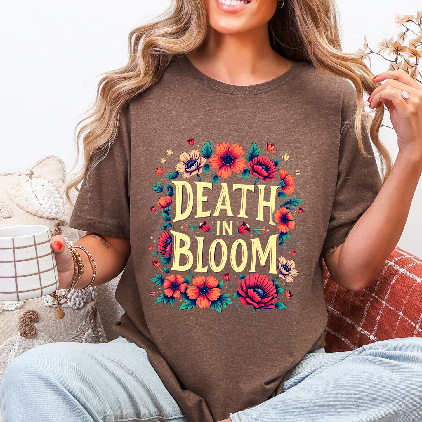 Floral Death in Bloom Graphic Tee