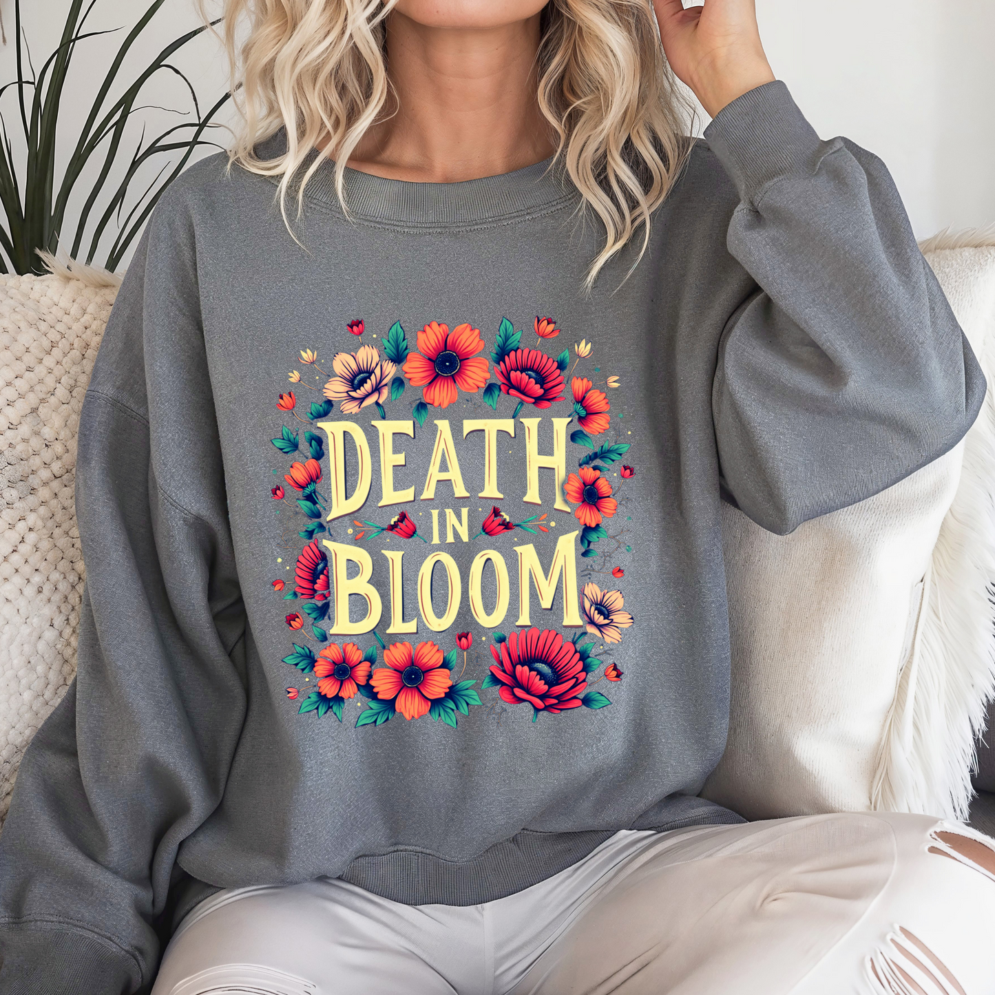 Floral Death in Bloom Sweatshirt