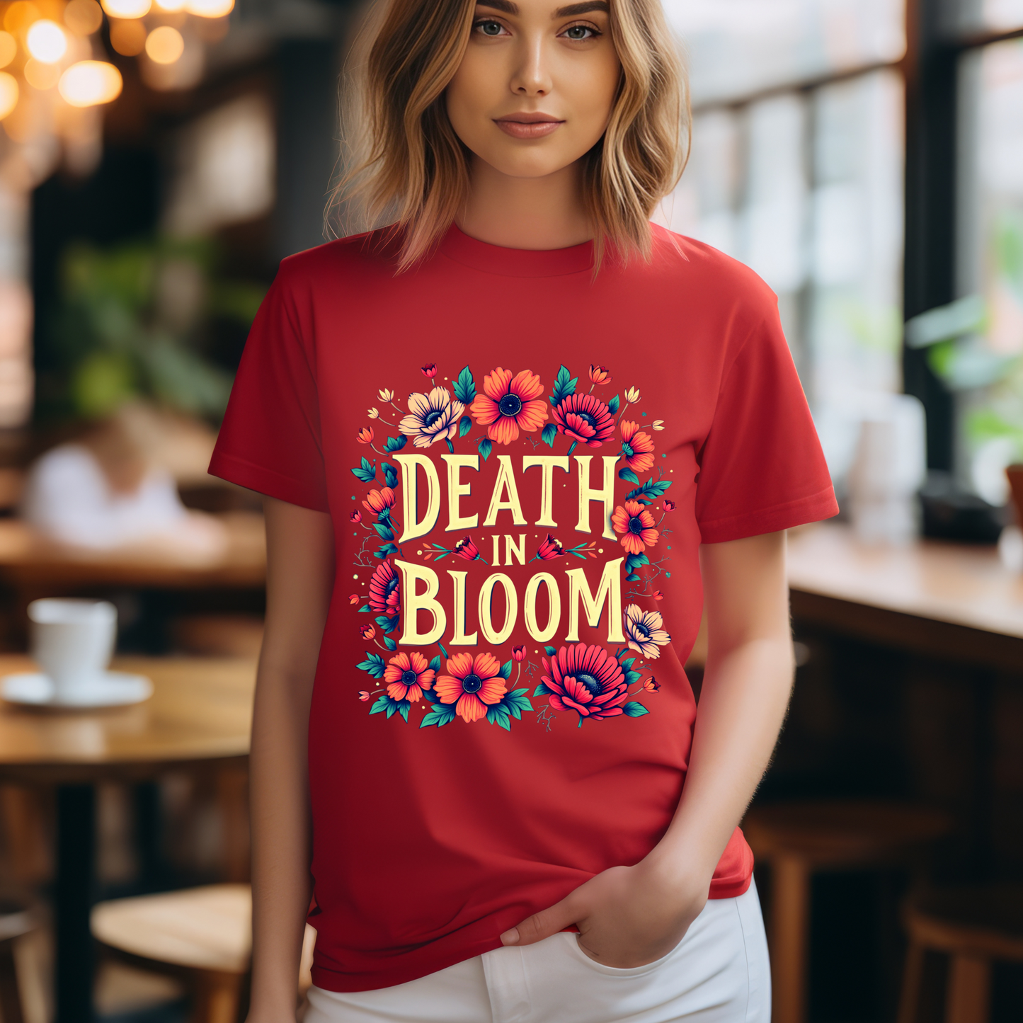 Floral Death in Bloom Graphic Tee