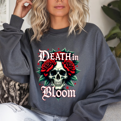 Death in Bloom Gothic Sweatshirt