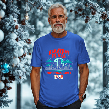 Funny Retro Nakatomi Plaza 1988 Christmas Tee