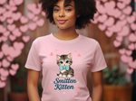 Smitten Kitten Graphic Tee - Coquette Kitten Tee