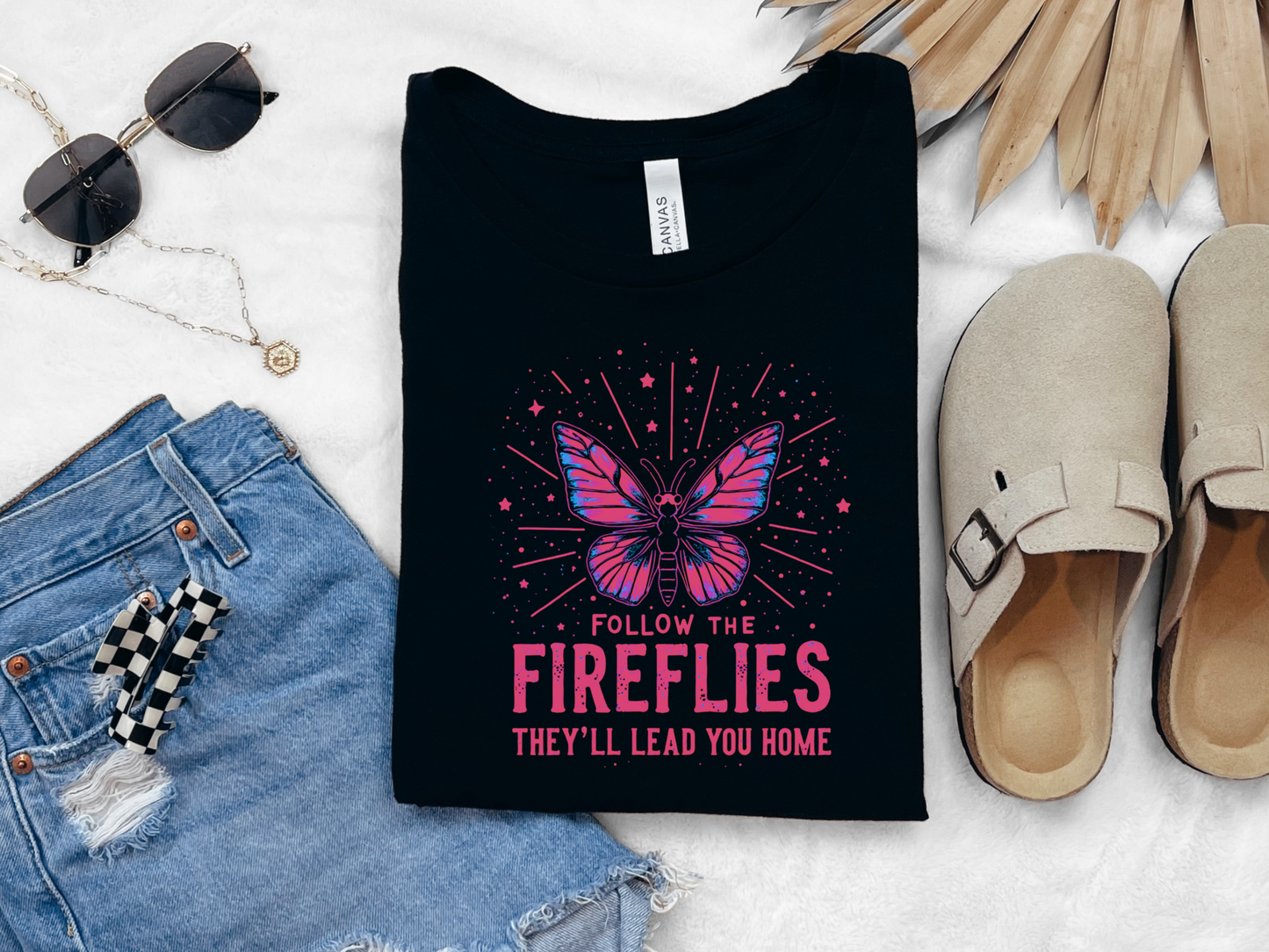 Follow the Fireflies Inspirational Tee