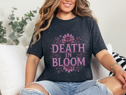Death in Bloom Boho Floral T-Shirt