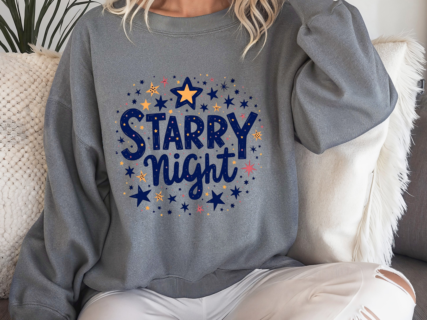 Starry Night Crewneck Sweatshirt