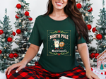 North Pole Milk & Cookie Co. Christmas T-Shirt - Festive Whimsical Tee