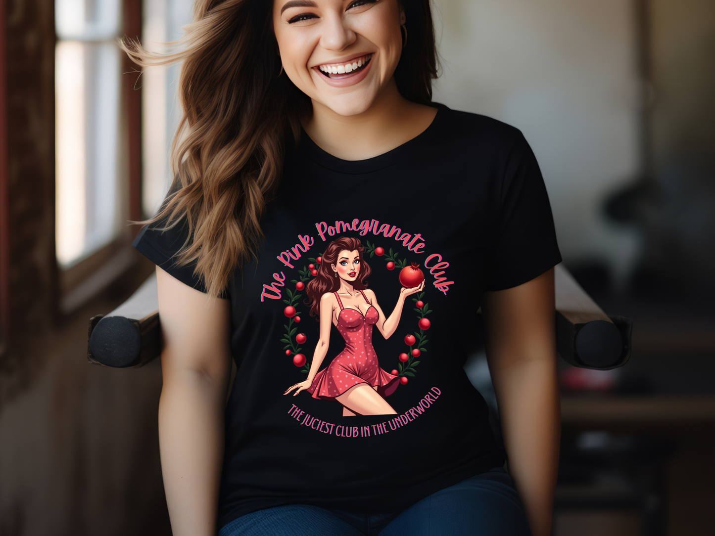 Pink Pomegranate Club Persephone Tee