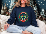 Experienced Ball Handler Funny Christmas Sweatshirt, Gothic Christmas Humor Sweater