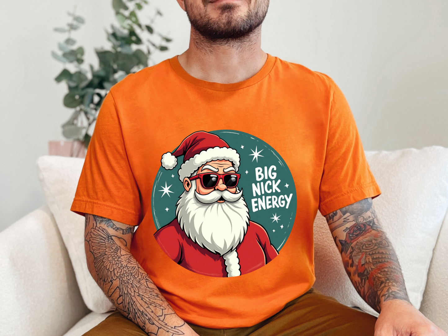 Funny "Big Nick Energy" Christmas T-Shirt