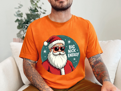 Funny "Big Nick Energy" Christmas T-Shirt