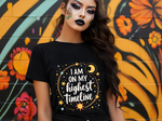 Cosmic Affirmation Tee - I Am on My Highest Timeline Spiritual Shirt