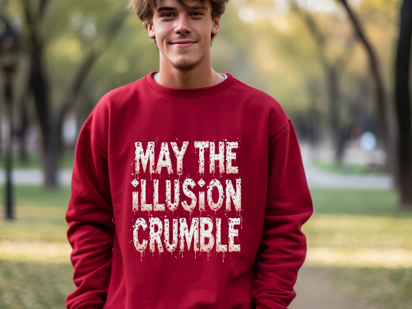 May the Illusion Crumble Crewneck Sweatshirt