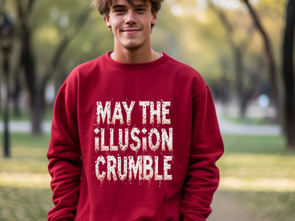 May the Illusion Crumble Crewneck Sweatshirt