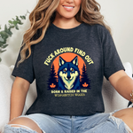 Sarcastic FAFO Wolf Tee