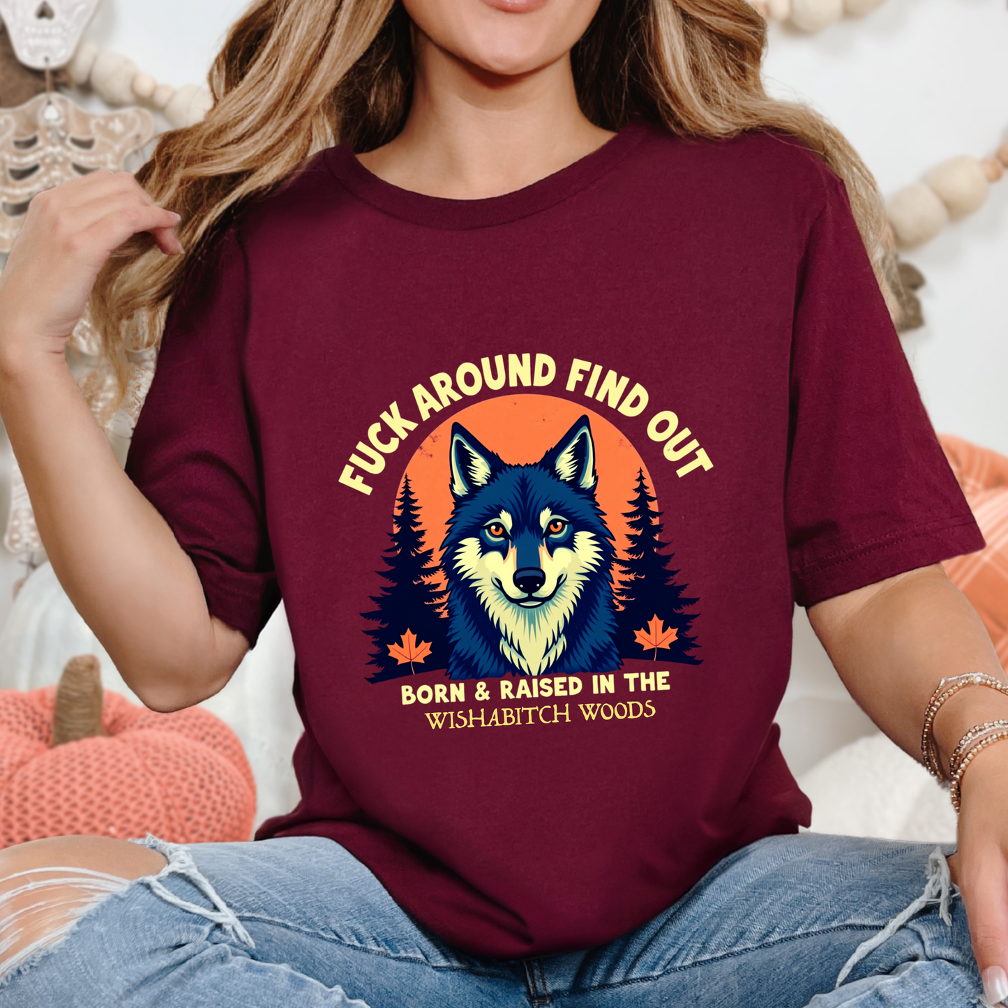Sarcastic FAFO Wolf T-Shirt