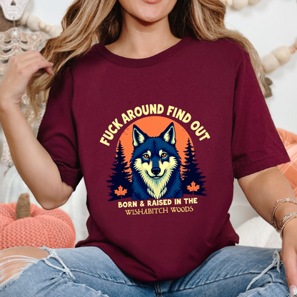 Sarcastic FAFO Wolf T-Shirt
