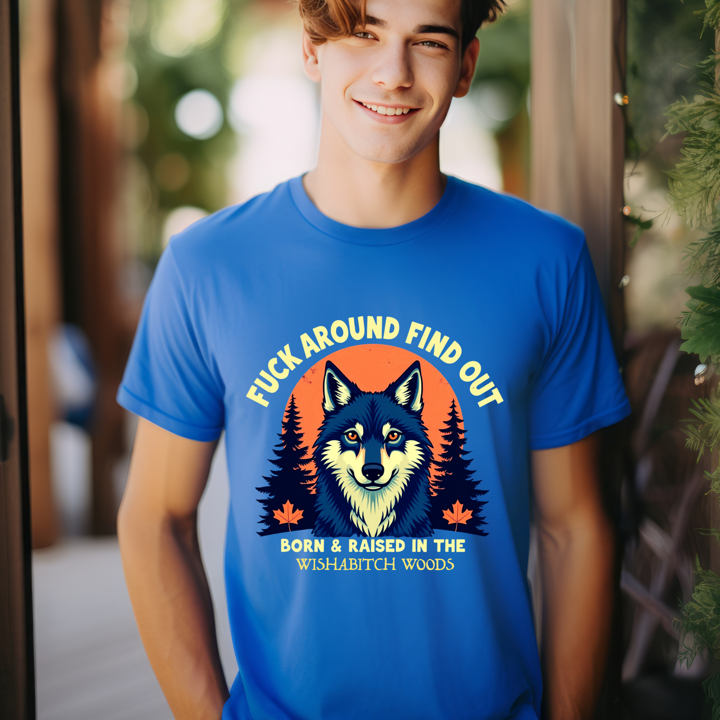 Sarcastic FAFO Wolf T-Shirt