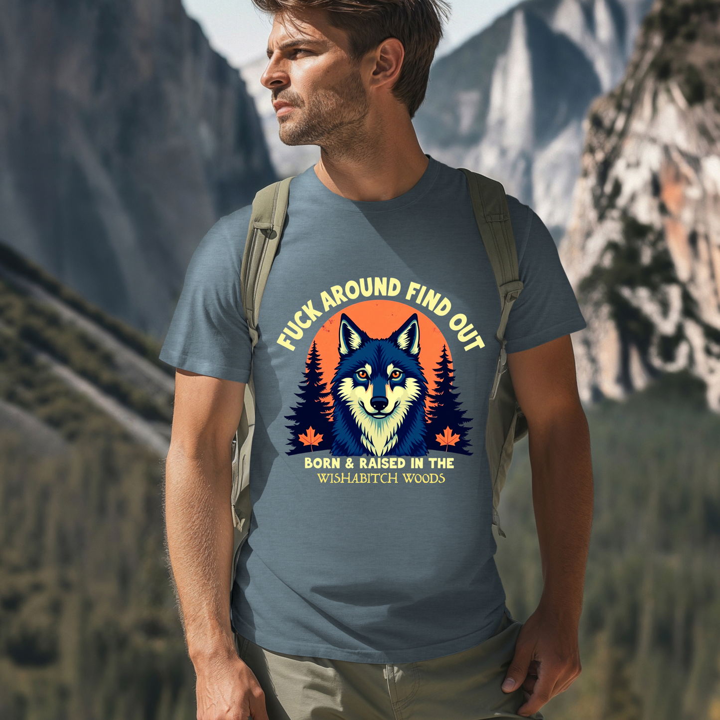 Sarcastic FAFO Wolf T-Shirt
