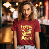 Fantasy Dragon Graphic Tee - Unisex Cotton T-Shirt