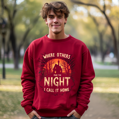 Fear the Night Spooky Vintage Inspired Sweatshirt