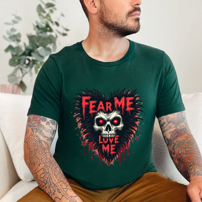 Gothic Fear Me Love Me Skull Tee