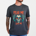 Skull Graphic Tee, Fear Me Love Me T-Shirt