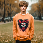 Gothic Horror Sweatshirt - Fear Me, Love Me Graphic Crewneck