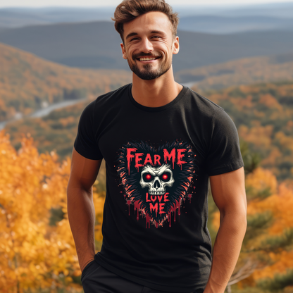 Gothic Fear Me Love Me Skull Tee